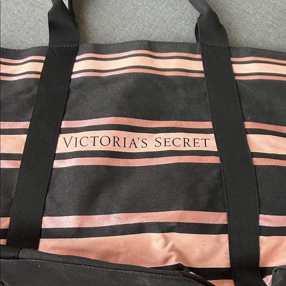 Victoria's Secret Black and Pink Tote